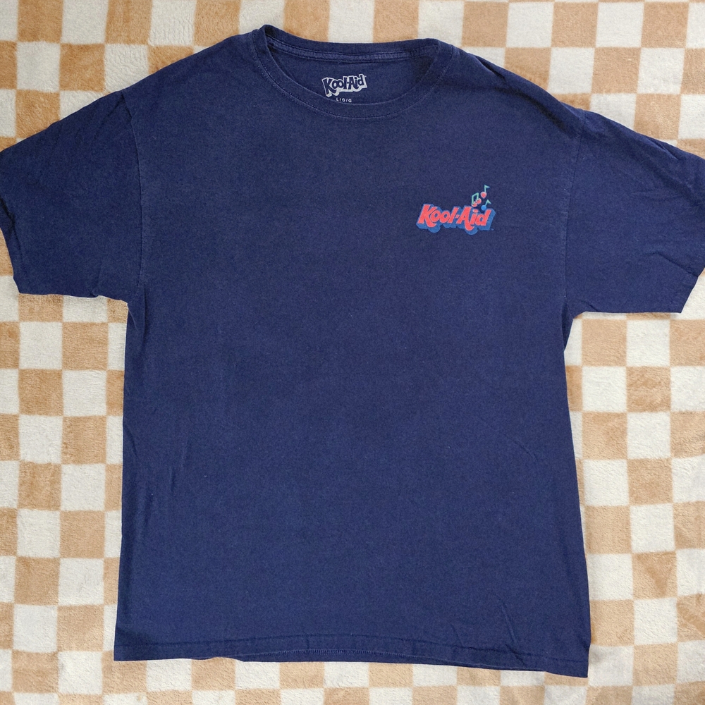 Kool Aid Navy Blue Men's Distress Vtg Style Short Sleeve Tee